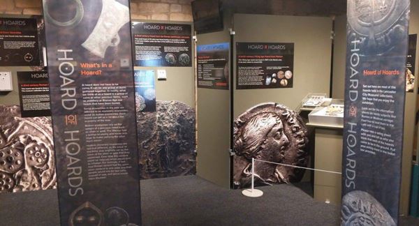 photo of an exhibition of archaeological treasure hoards